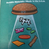 Burger UFO Stickers